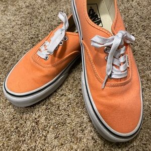Apricot Vans Size 8 Metal Eyelets